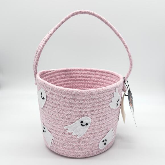 Taylor Madison Design Other - Taylor Madison Design Pink Rope Ghost Halloween Basket Bucket NEW